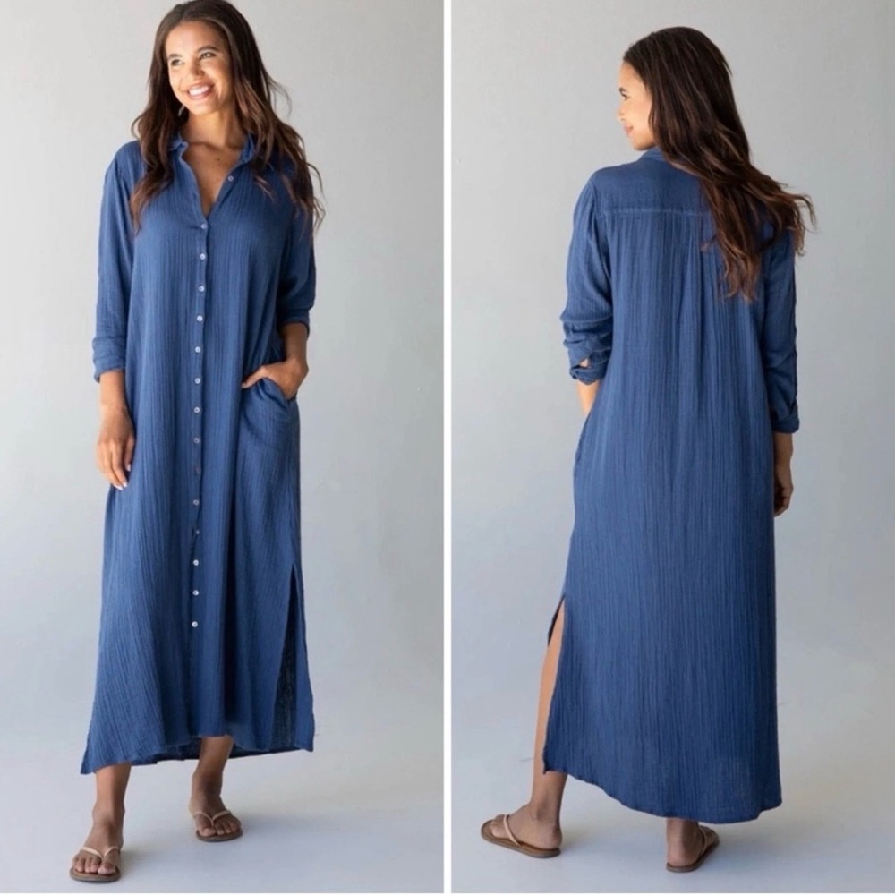 Natural Life Drew Gauze Shirt Dress